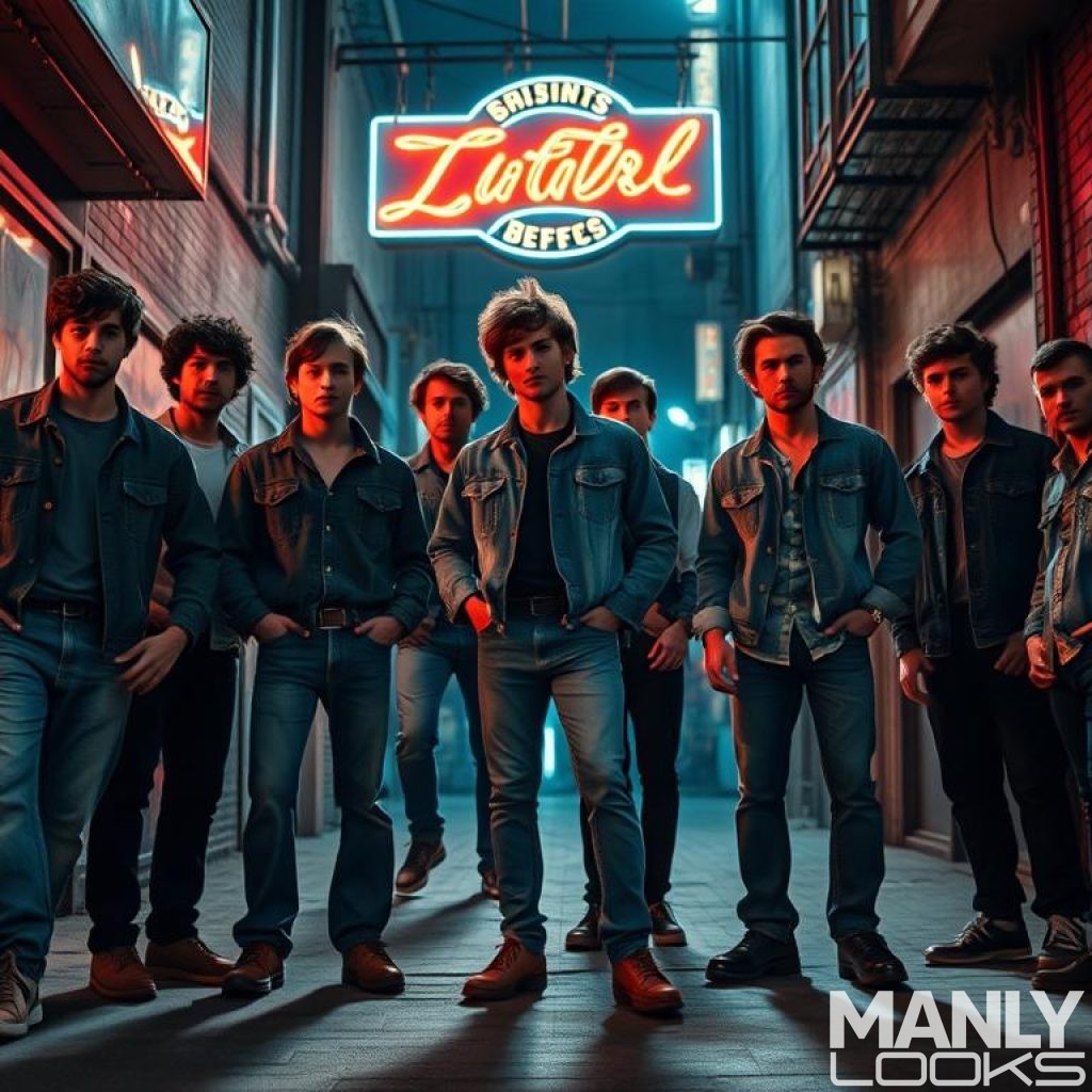 1980s mens fashion denim evolution