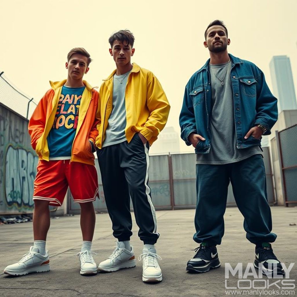 90s mens sportswear fashion