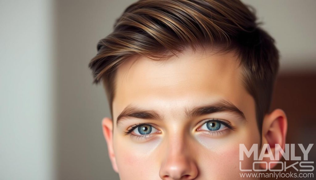 Caesar cut hairstyle