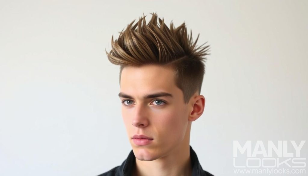 faux hawk and textured spikes