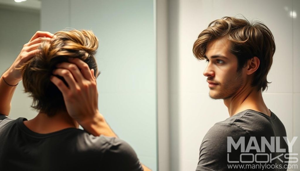 how to style long hair for men