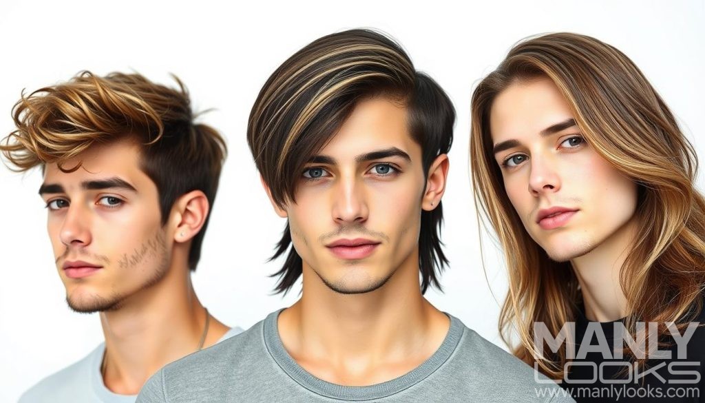 long hair styles for men with straight hair
