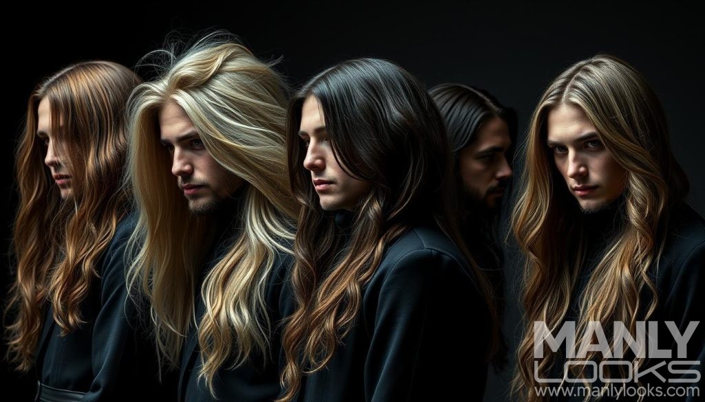 men's long hairstyles evolution
