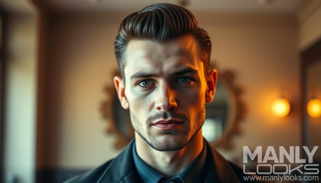 side part hairstyle