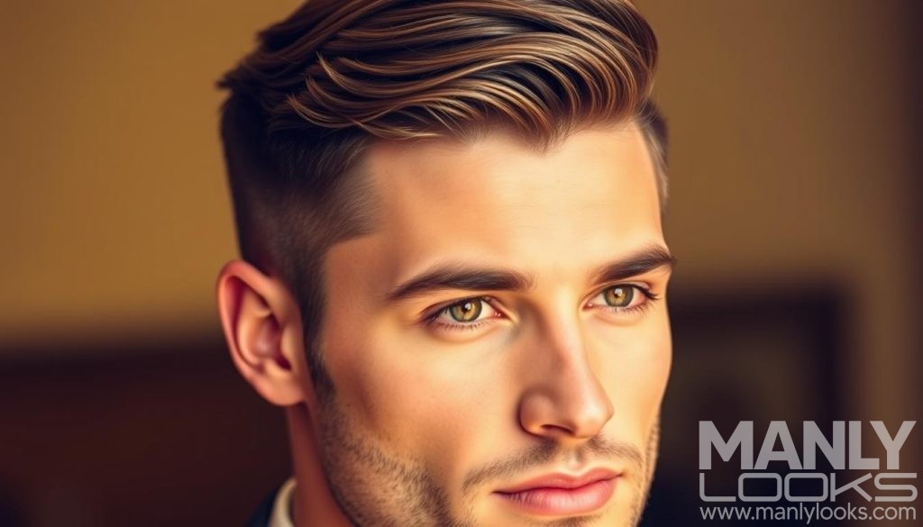 side part hairstyle for men