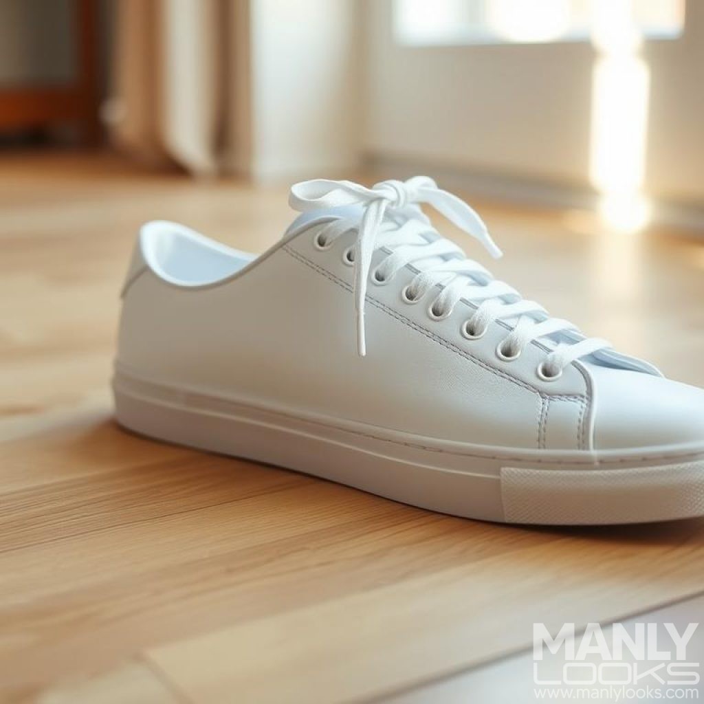 white sneakers
